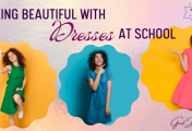 Looking Beautiful With Dresses at School
