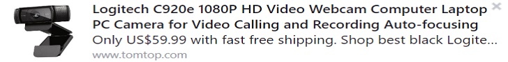 Logitech C920e 1080P HD Video Webcam Computer Laptop PC Camera for Video Calling and Recording Auto-focusing Price: $59.99