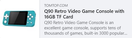 Q90 Retro Video Game Price: $26.99