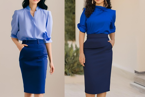 Perfect Ways To Wear Pencil Skirts-Colorblock With A Pencil Skirt