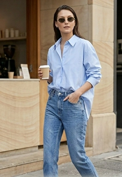 The "Clean Girl" Coffee Run- 90s Minimalist Spring Capsule